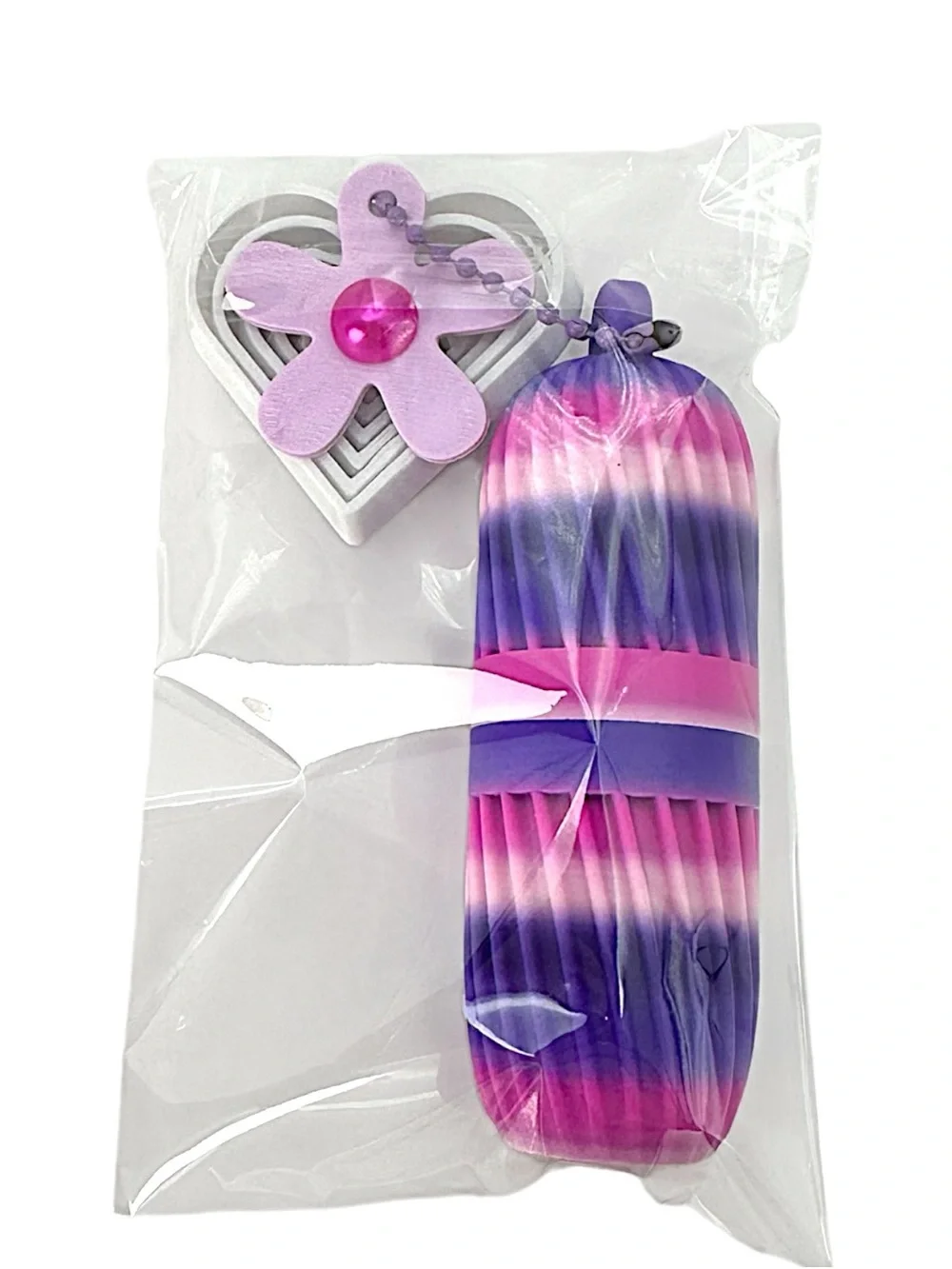Handmade 3D Printed Lip Balm Holder Bag Charm